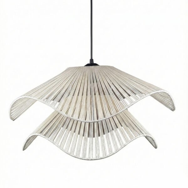 Lotus İkili Makrome Bohem Avize