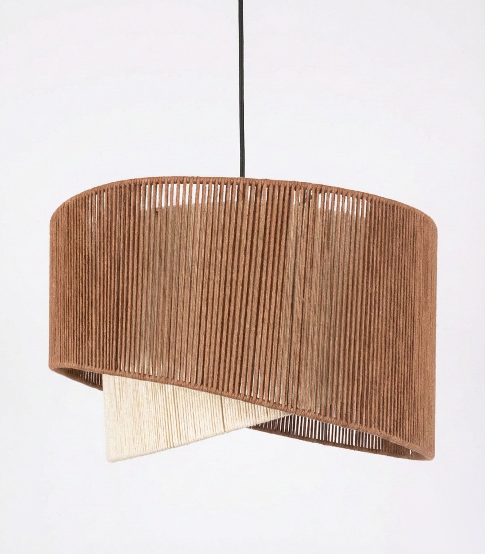 avz-02-kahve-01 Zigzag Makrome Avize - Görsel 1