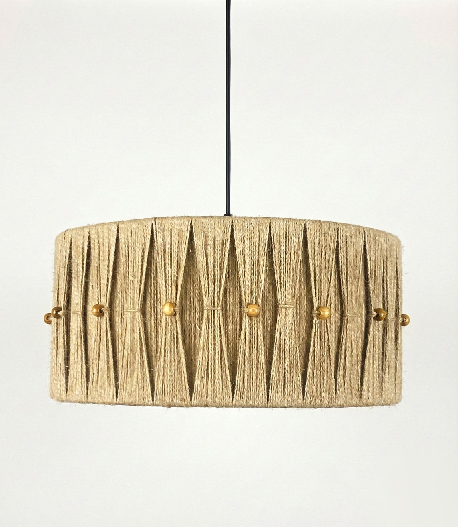 avz-06-01 Boncuklu Fiyonk Jüt Avize - Görsel 1